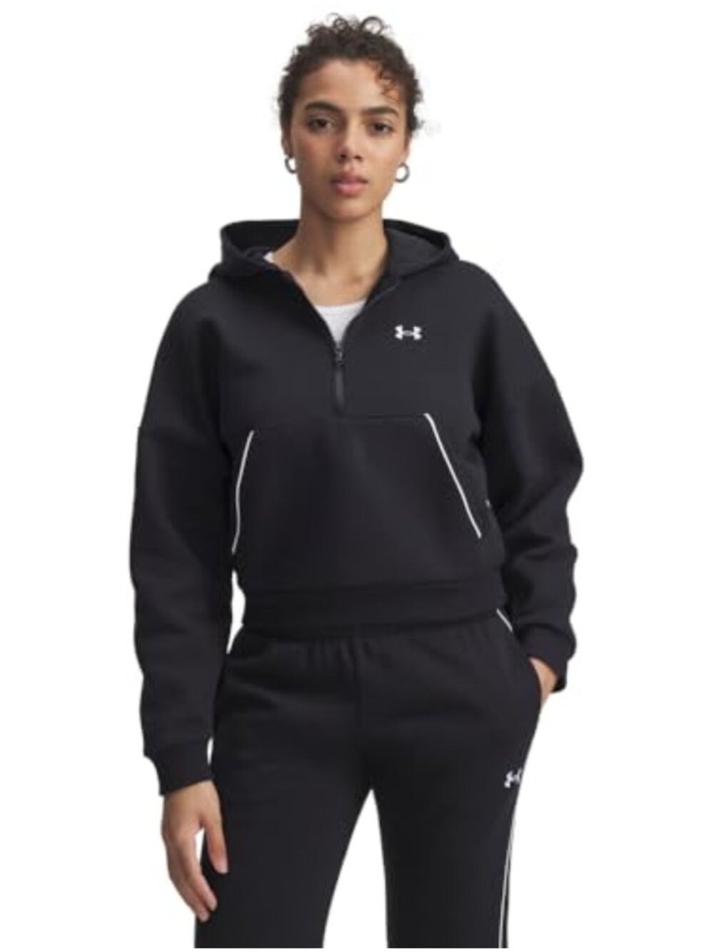 Under Armour Rival Fleece Piped Half Zip Hoodie Women's Sweatshirt